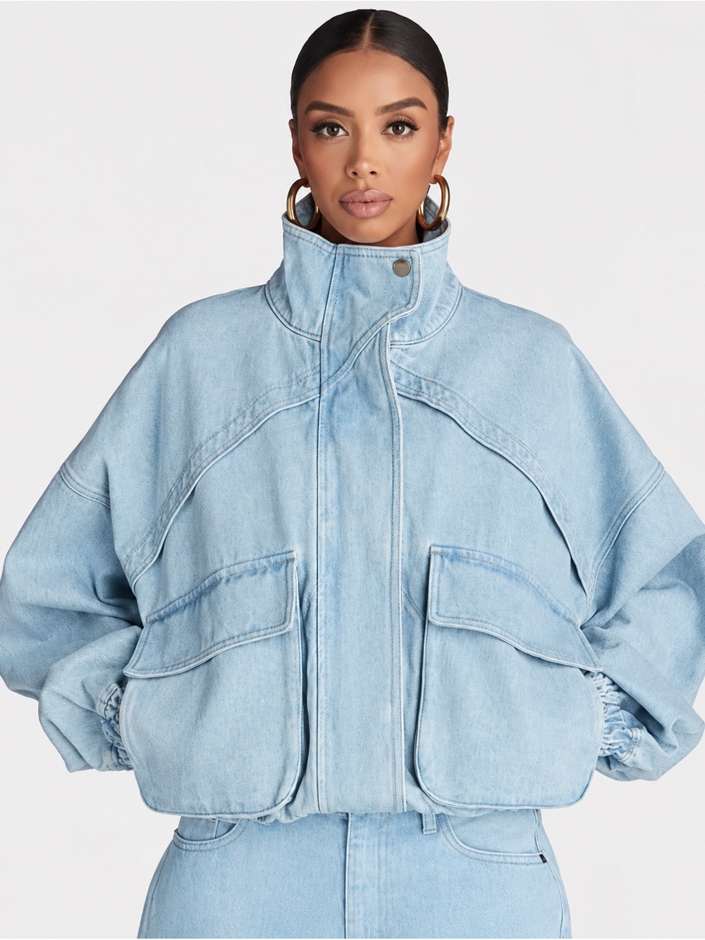 'The Denim Bomber Jacket' - Medium - NWT